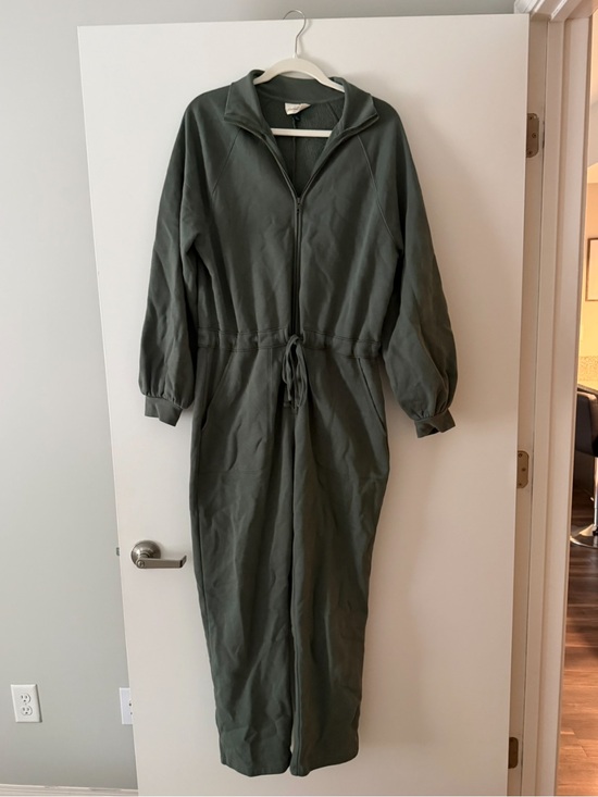 Universal Thread Pants - Olive Zip-Front Comfy Jumpsuit